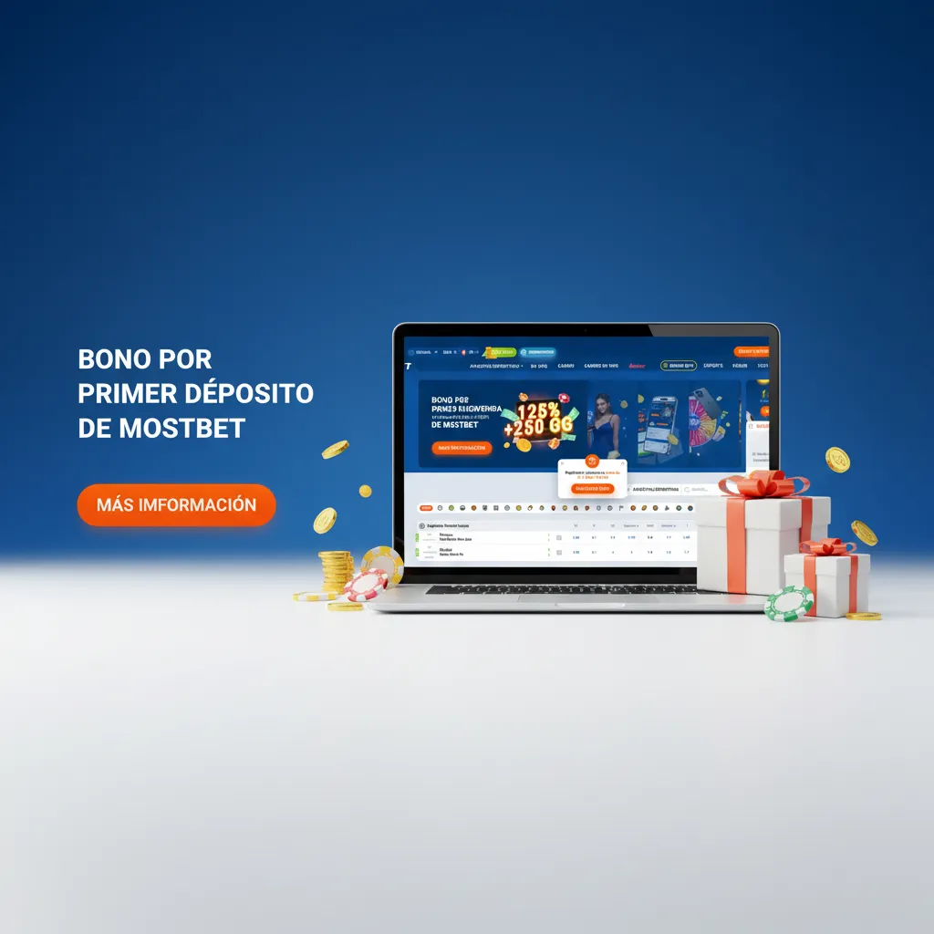 Banner de Mostbet: bono por primer depósito +125% hasta 1,400 PEN; depósito mínimo 30 PEN; elige Deportes o Casino.