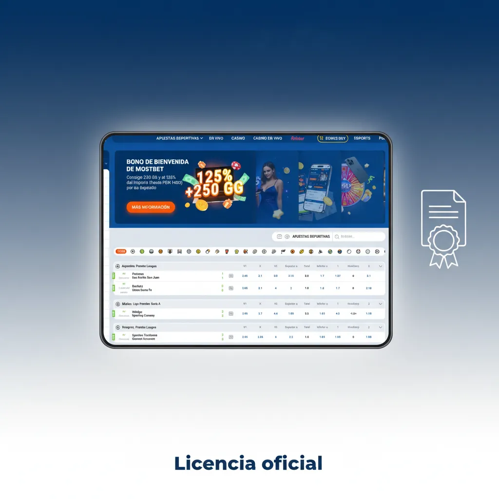 Licencia oficial: operación bajo Antillephone N.V. (Curazao), vigente desde 2009; en Perú regulado por Mincetur.