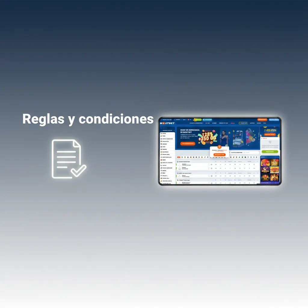Lista de reglas y condiciones: +18, una cuenta por persona, bonos con requisitos, retiros verificados, posible KYC.